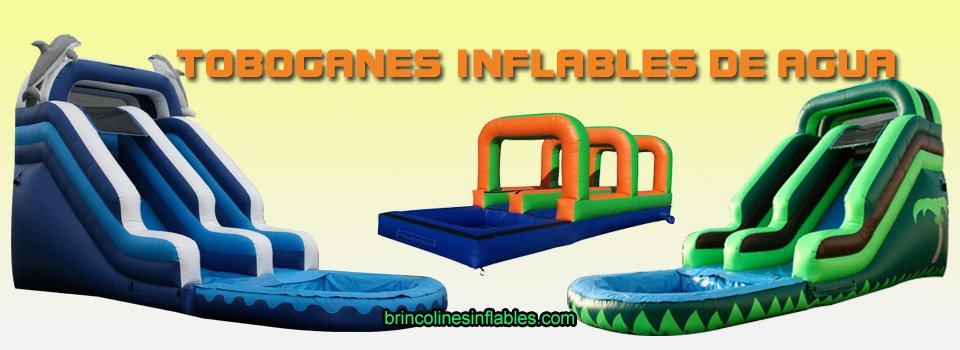 Venta de toboganes inflables de agua